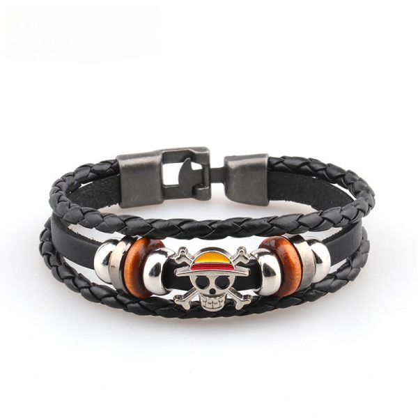 Anime Accessoires Bracelet One Piece Jolly Roger