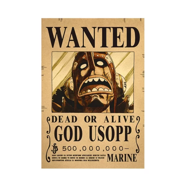 Anime Posters One Piece Wanted Straw Hat Pirates – Image 3
