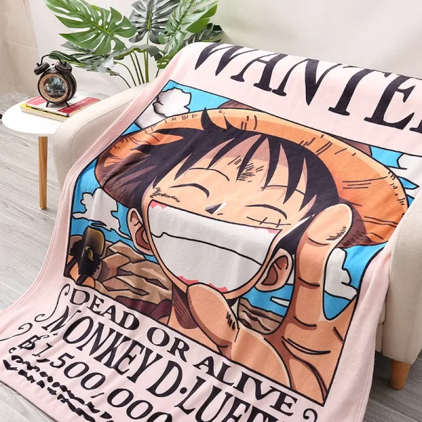 Anime Accessoires One Piece Couverture Luffy Wanted – Image 3