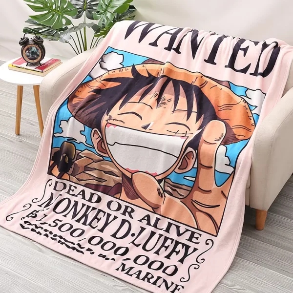Anime Accessoires One Piece Couverture Luffy Wanted – Image 2