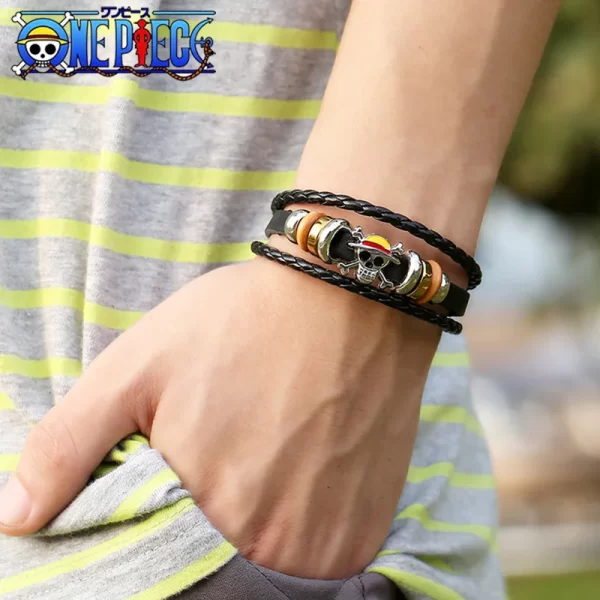 Anime Accessoires Bracelet One Piece Jolly Roger – Image 5