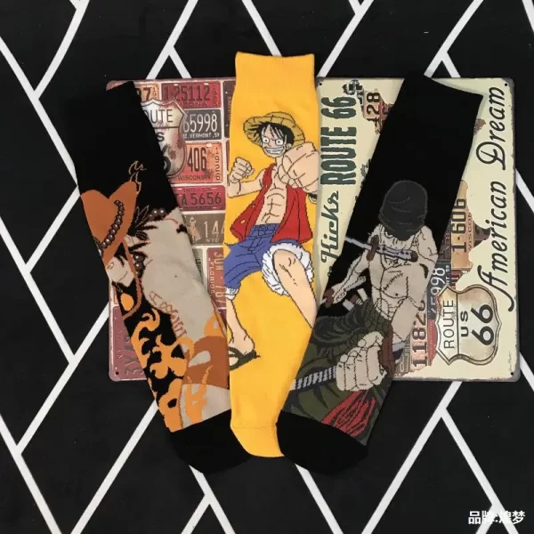 Anime Accessoires One Piece - Chaussettes Coton Luffy – Image 2
