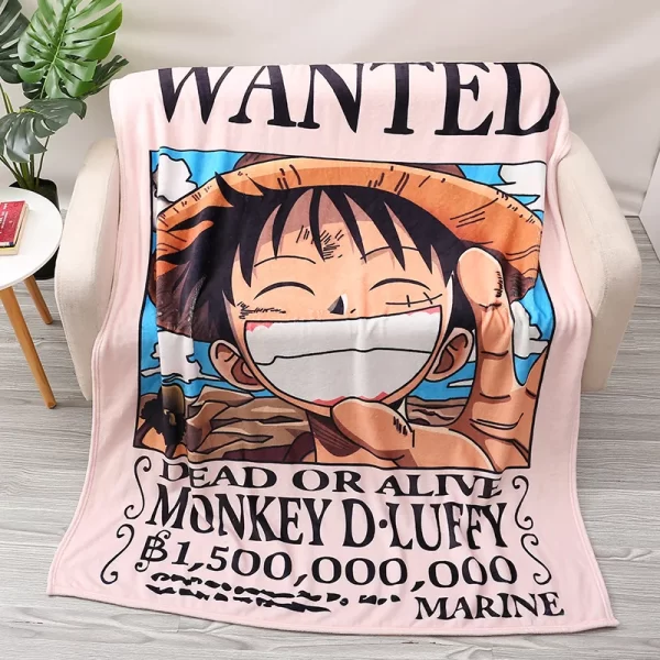 Anime Accessoires One Piece Couverture Luffy Wanted – Image 4