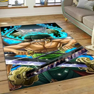 Tapis One Piece Roronoa Zoro 3 Sabres