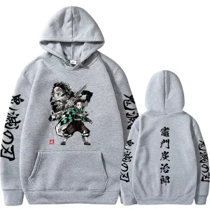 Pull Demon Slayer Kamado Tanjirou Gris