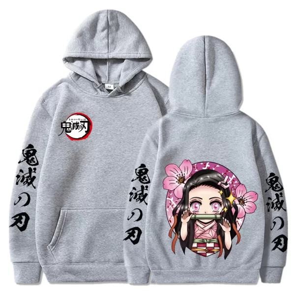Pull Demon Slayer Kamado Nezuko Gris