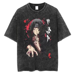 T-Shirt Naruto Vintage Itachi Uchiha T1