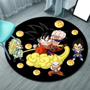 Tapis Dragon ball Rond Petit Son Goku T4