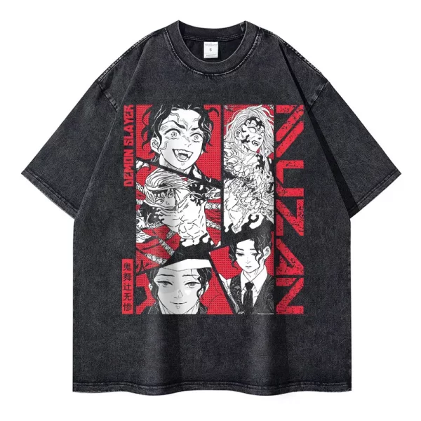 T-Shirt Demon Slayer Vintage Muzan Kibutsuji