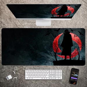 Tapis Naruto Clavier Itachi Sharingan Sign