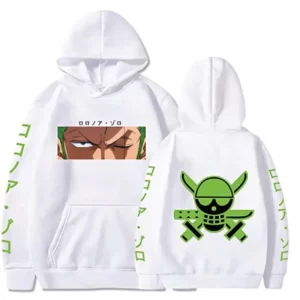 Pull One Piece Blanc Roronoa Zoro