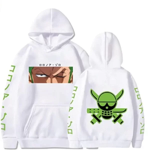 Pull One Piece Blanc Roronoa Zoro