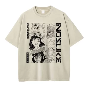 T-Shirt Demon Slayer Vintage Inosuke T1