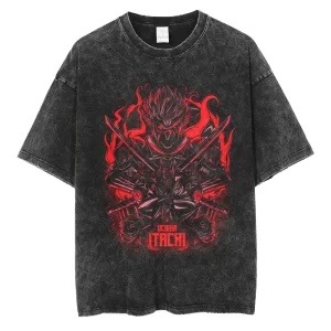 T-Shirt Naruto Vintage Itachi Uchiha T6