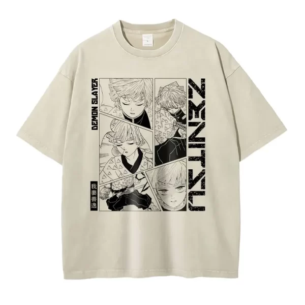 T-Shirt Demon Slayer Vintage Zenitsu T1