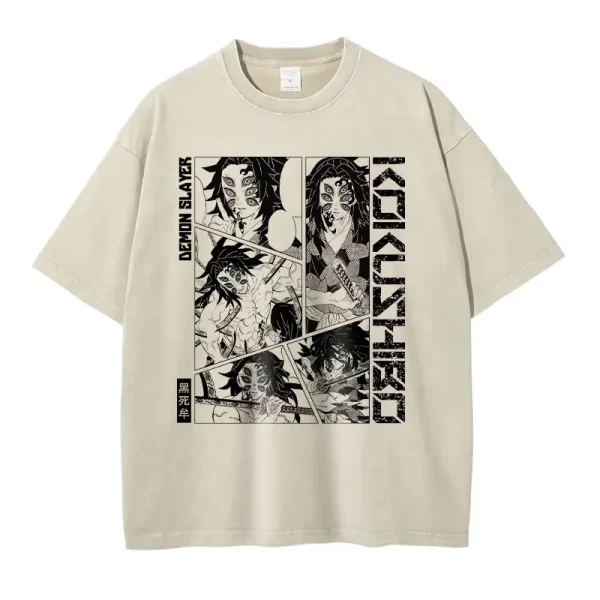 T-Shirt Demon Slayer Vintage Kokushibo