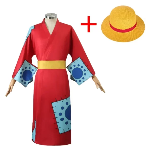 Cosplay One Piece Monkey D Luffy Wano Costume – Image 2