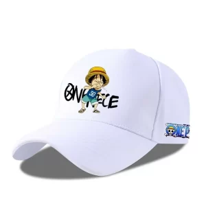 Casquette One Piece Blanche Luffy A4