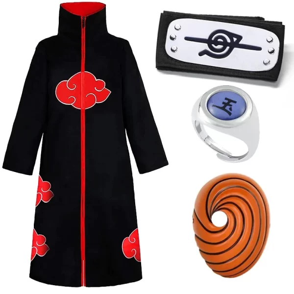 Cosplay Naruto Obito Akatsuki Costume