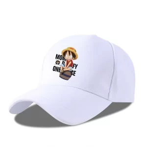 Casquette One Piece Blanche Luffy A4