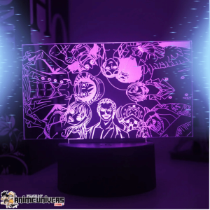 Lampe 3D One Piece L'Équipage du Chapeau de Paille L2