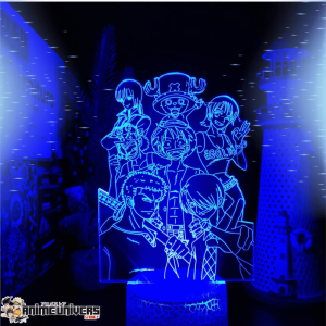 Lampe 3D One Piece L'Équipage du Chapeau de Paille L3