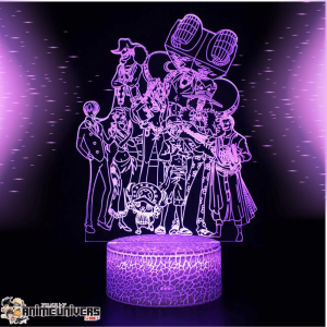 Lampe 3D One Piece L'Équipage du Chapeau de Paille L4