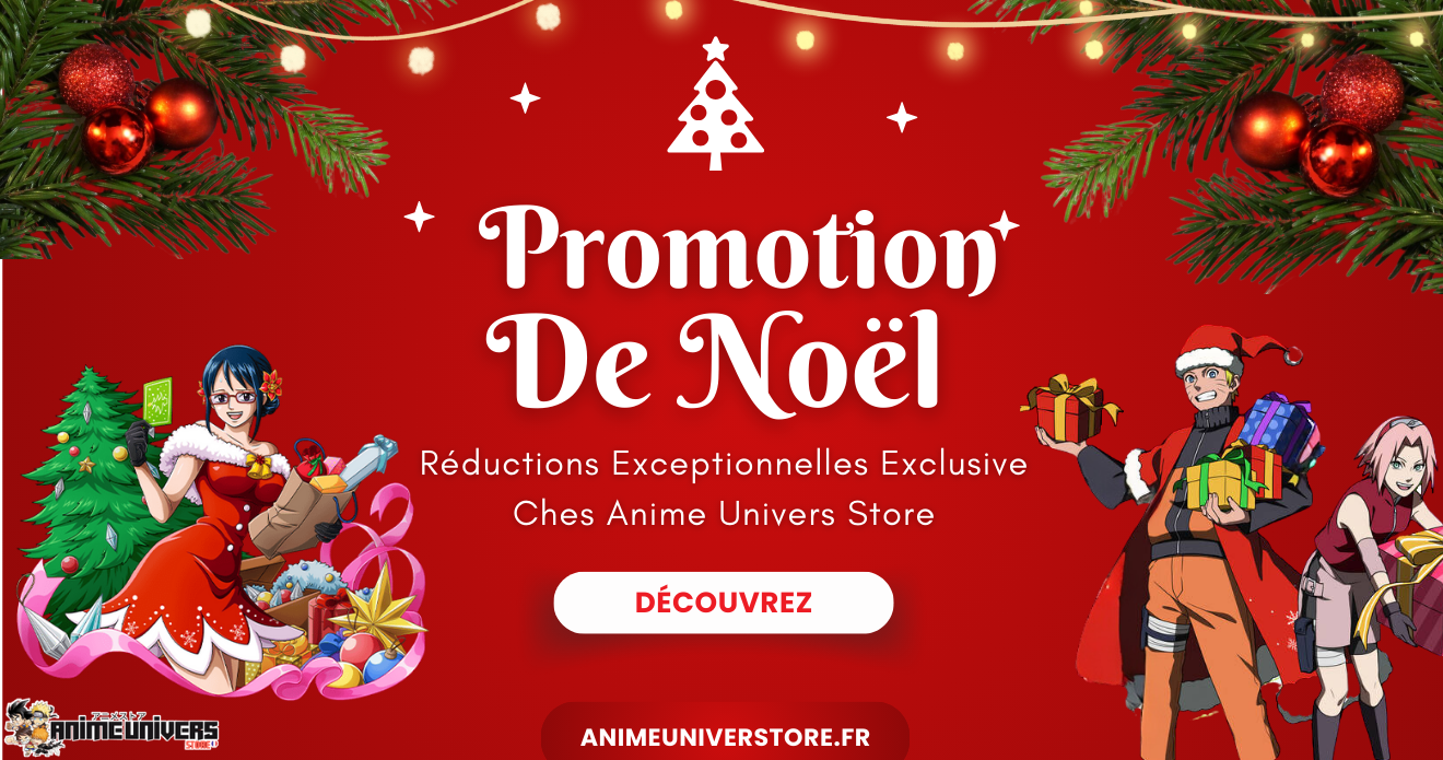 Promotions exceptionnelle de Noël chez Anime Univers Store