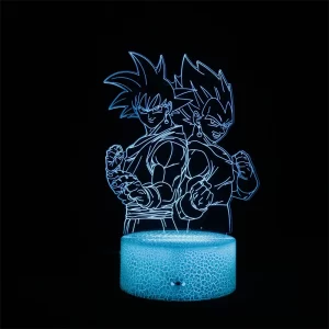 Lampe 3D Dragon ball Goku et Vegeta L1