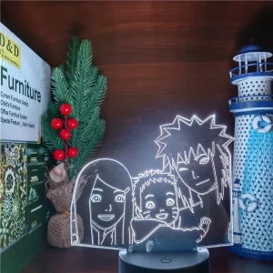 Lampe 3D Naruto Uzumaki Famille L1