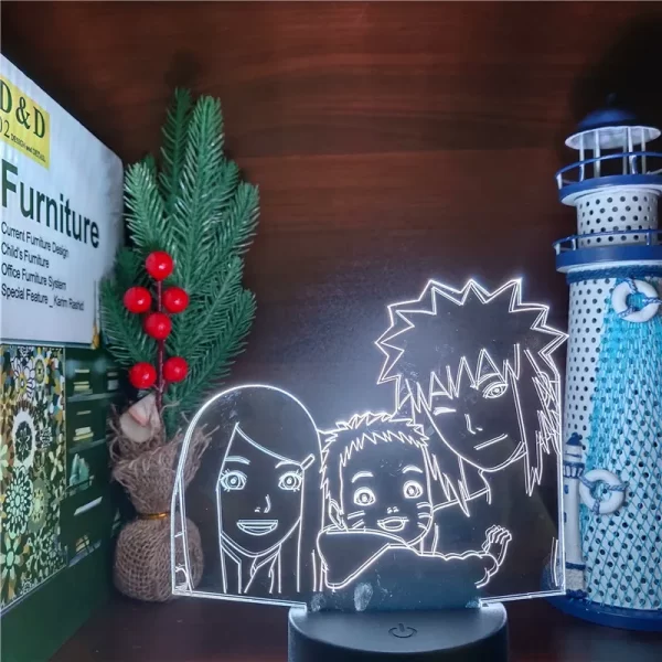 Lampe 3D Naruto Uzumaki Famille L1