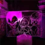 Lampe 3D Dragon ball Vegeta Famille