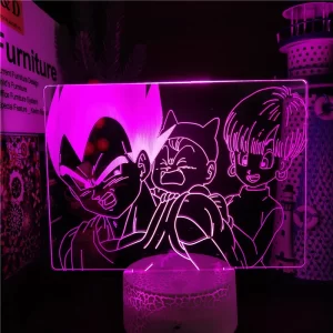 Lampe 3D Dragon ball Vegeta Famille