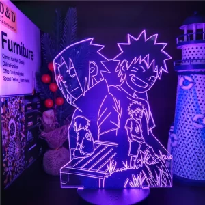 Lampe 3D Naruto et Sasuke Uchiha L1