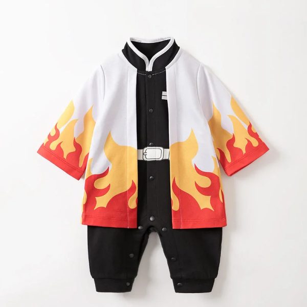 Cosplay Enfants Demon Slayer Kyojuro Costume C5 – Image 2