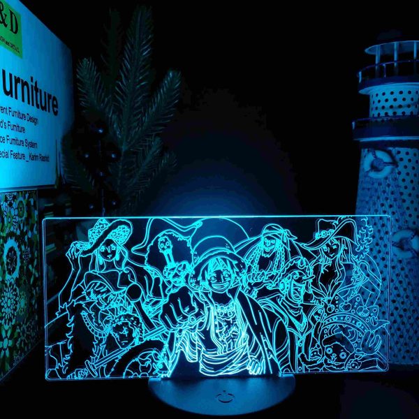 Lampe 3D One Piece L'Équipage du Chapeau de Paille L1 – Image 2
