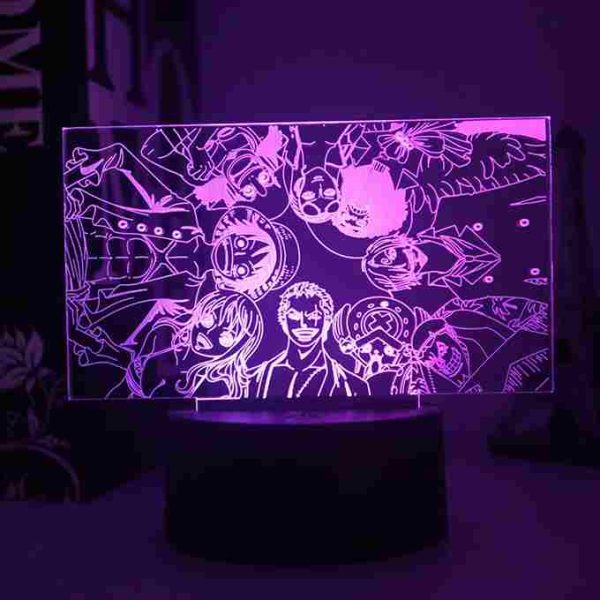 Lampe 3D One Piece L'Équipage du Chapeau de Paille L2 – Image 2