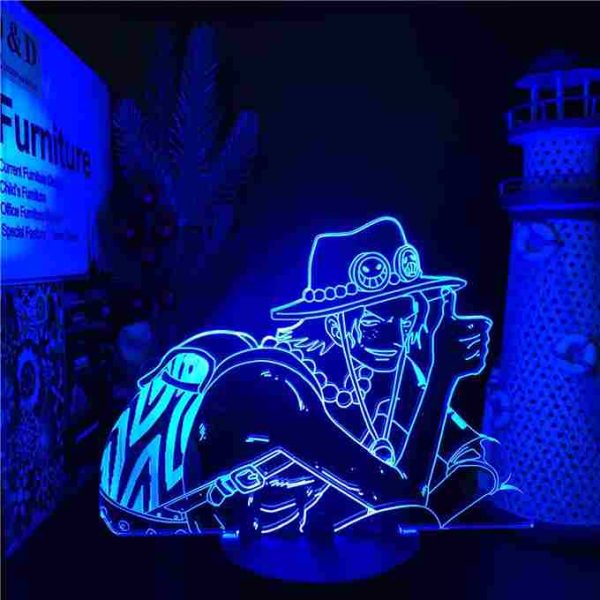 Lampe 3D One Piece Ace L1 – Image 2