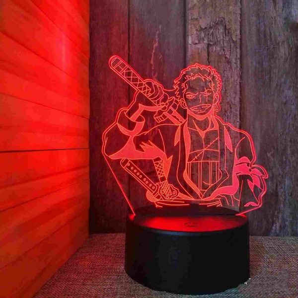 Lampe 3D One Piece Zoro L4 – Image 2