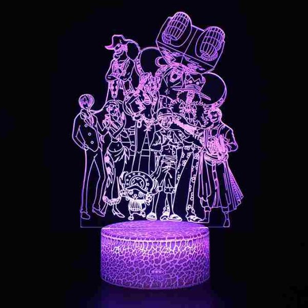 Lampe 3D One Piece L'Équipage du Chapeau de Paille L4 – Image 2