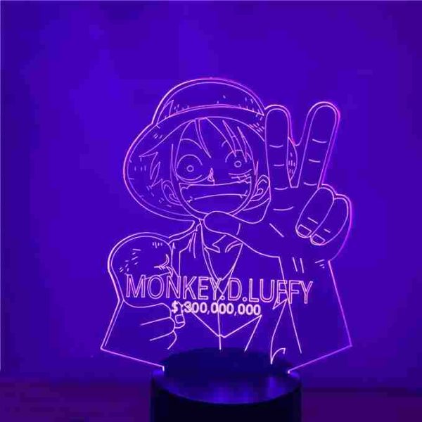 Lampe 3D One Piece Luffy L4 – Image 2