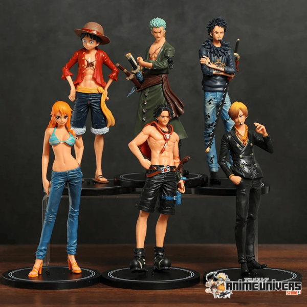 Figurine One Piece Équipage du Chapeau de Paille 6pcs