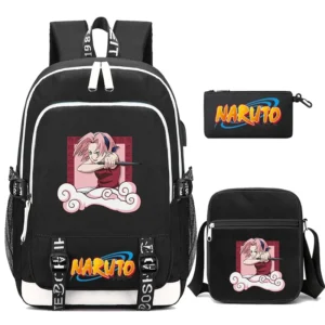 Cartable Naruto Sakura 3 Pièces A1