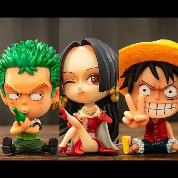 Figurine One Piece Luffy Mignonne Pvc 9cm – Image 2