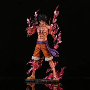 Figurine One Piece Luffy Gear 2 Busoshoku Haki 24cm