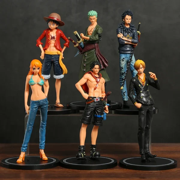 Figurine One Piece Équipage du Chapeau de Paille 6pcs – Image 3