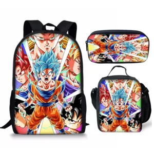 Cartable Dragon Ball Goku 3 Pièces B8