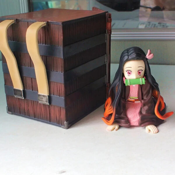 Figurine Demon Slayer Nezuko Avec Boîte à dos 9cm – Image 2