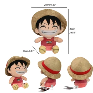 Peluche One Piece Monkey D Luffy de 25cm