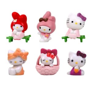 Figurine Anime Hello Kitty 6Piecce